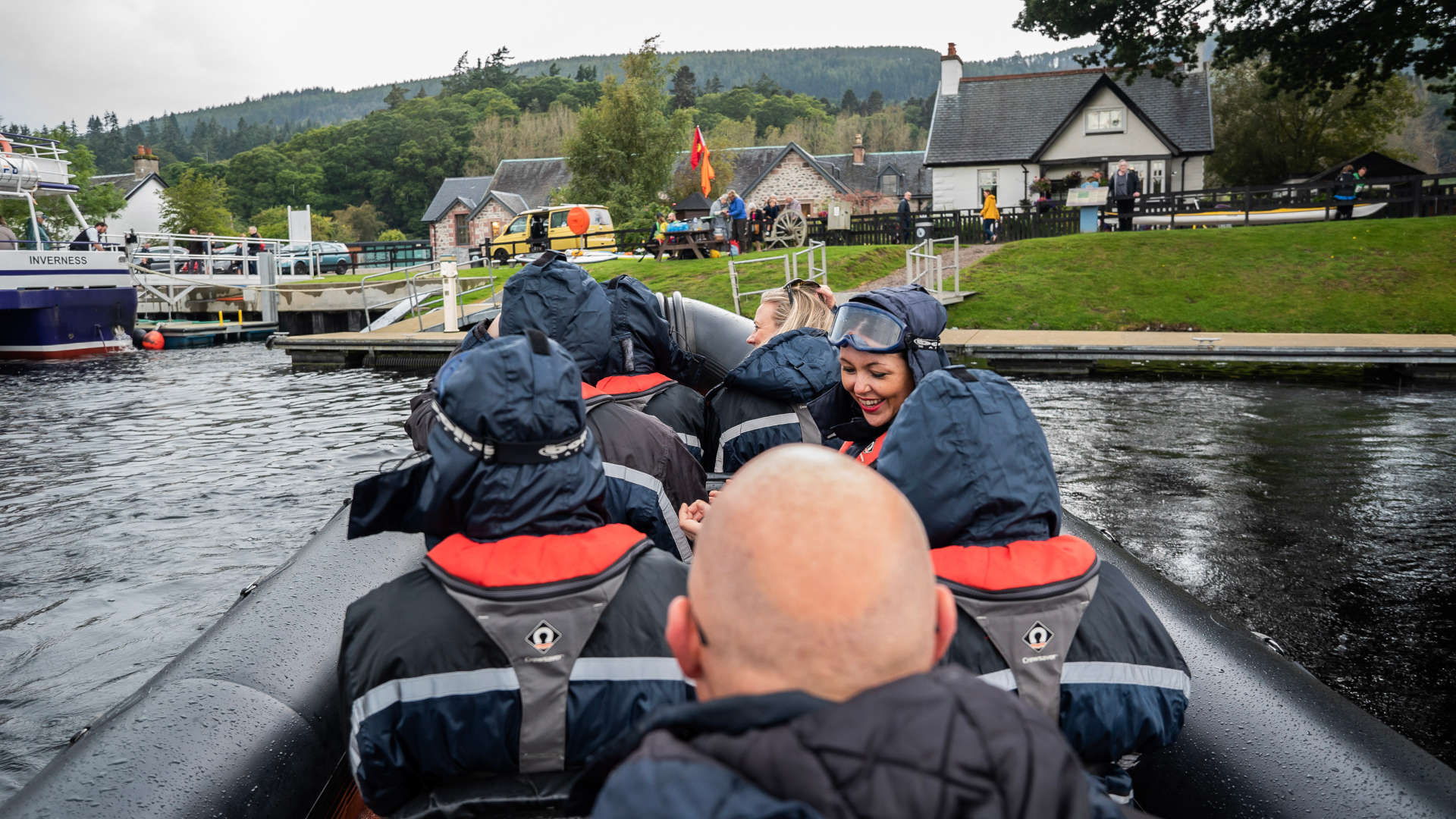 members on a boat trip