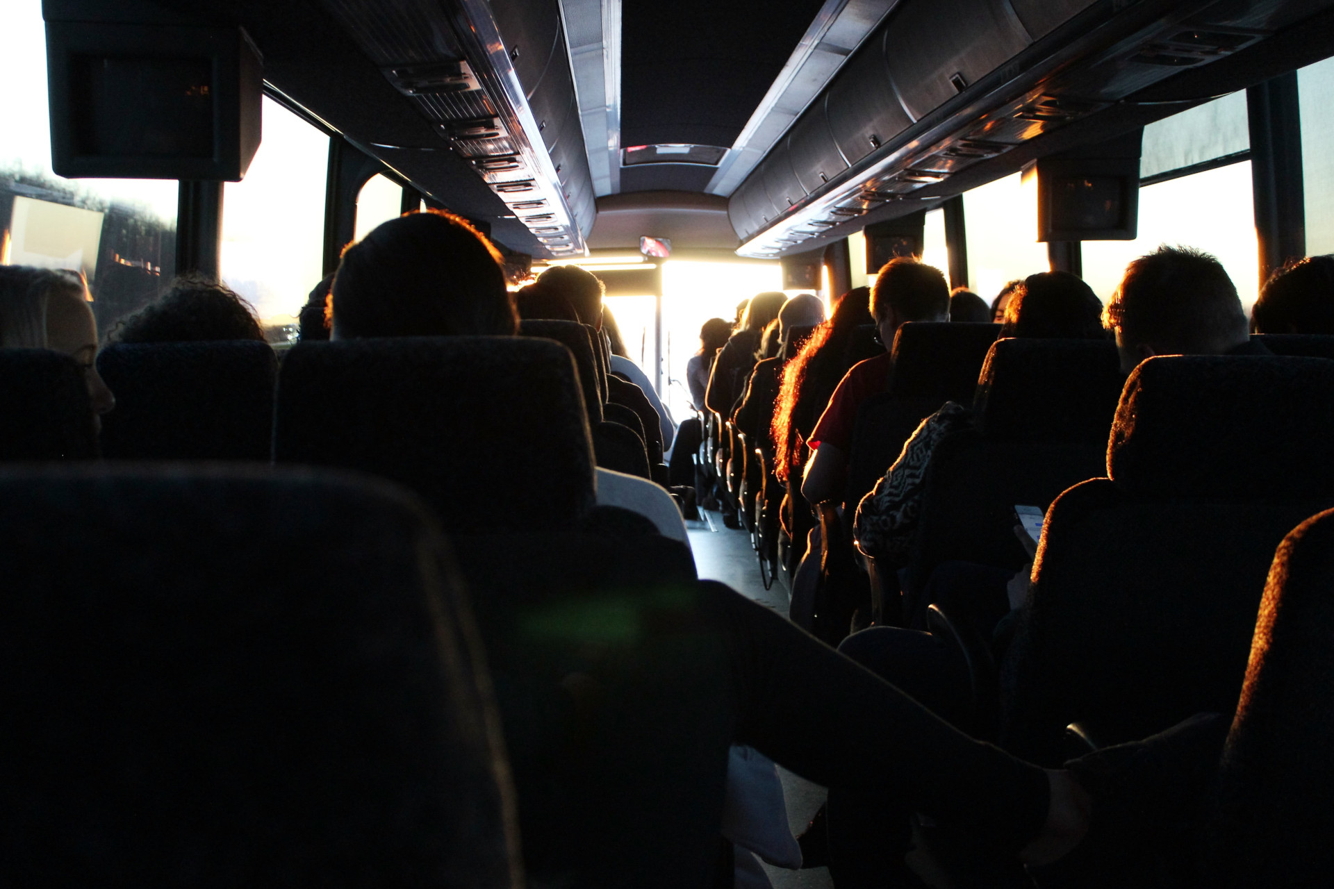 people on a bus