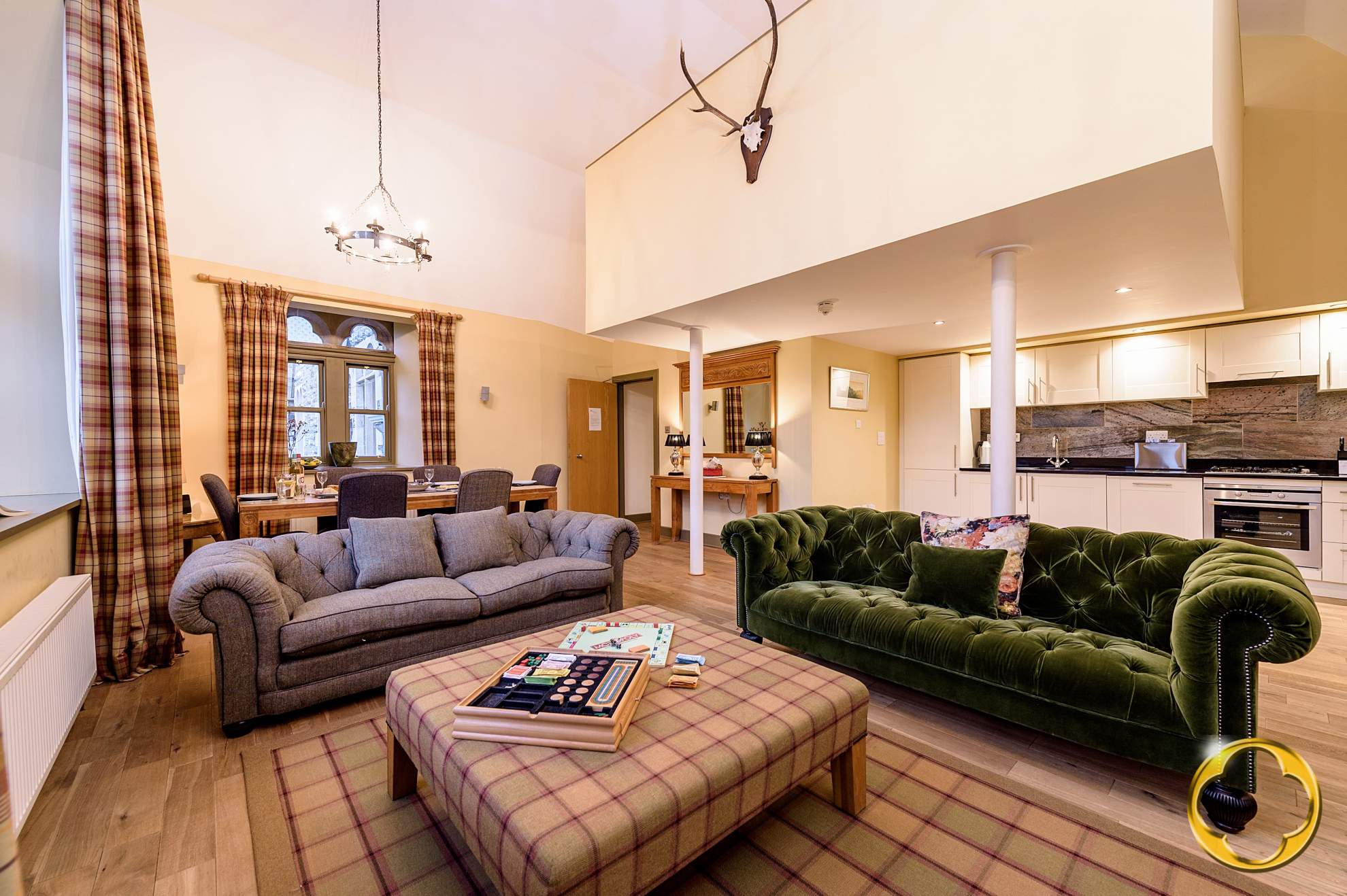 Living area at Talisker apartment