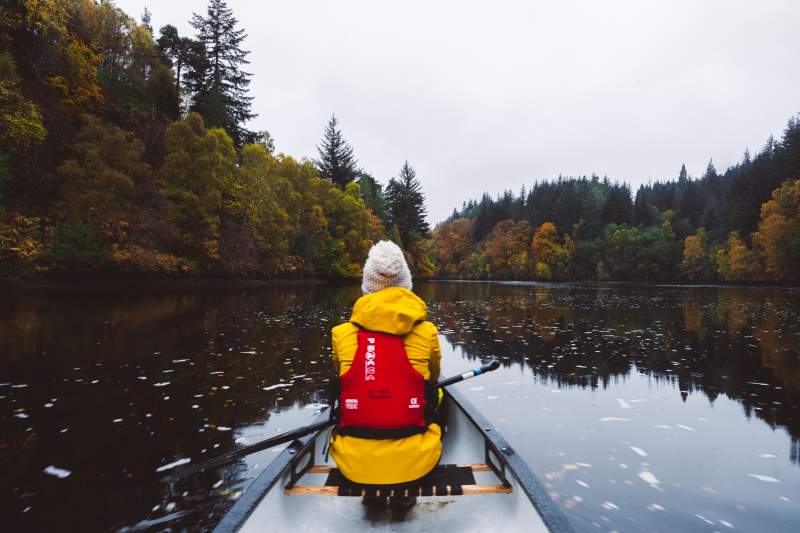 Canoeing Aigas gorge