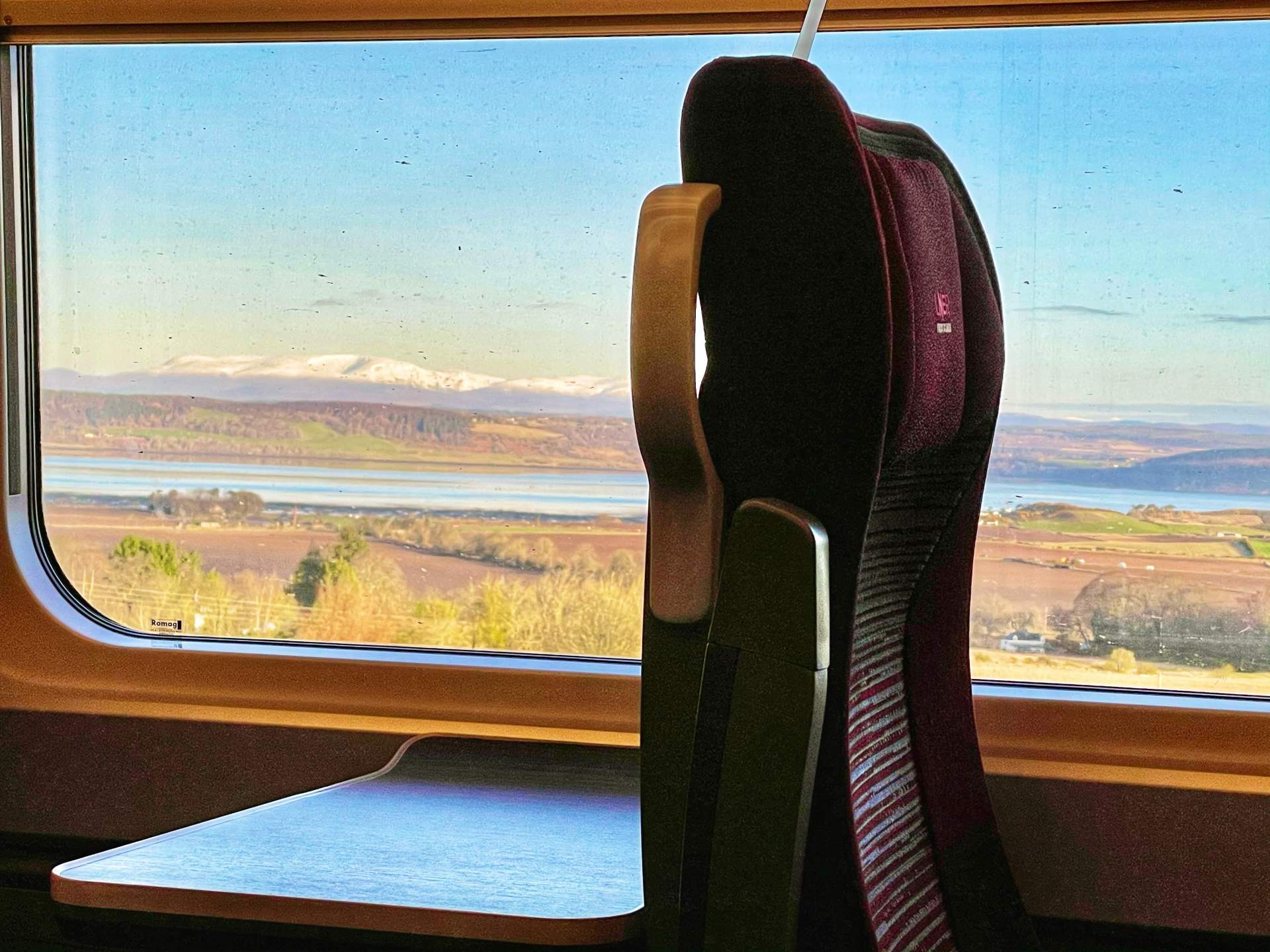View from Azuma train to Inverness