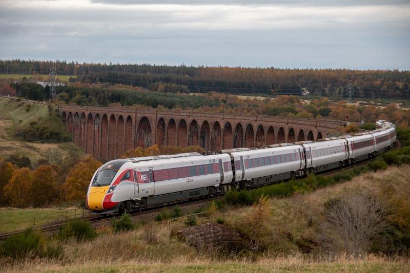 Azuma train over Culloden viaduct