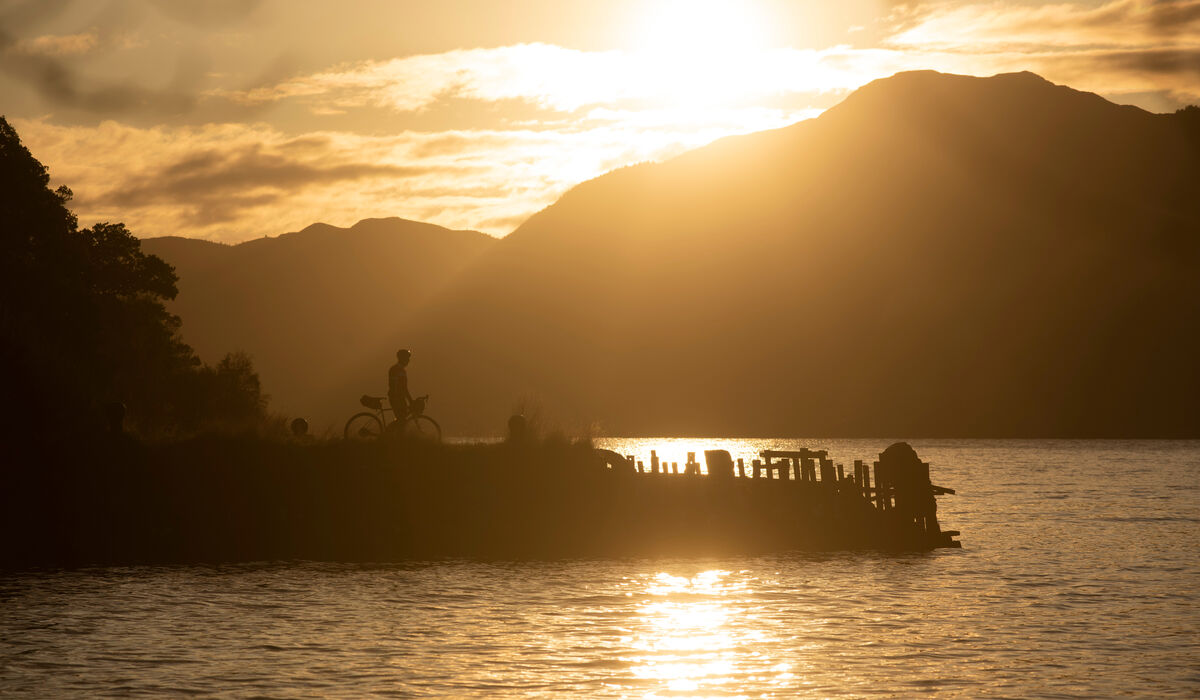 Aldourie pier sunset