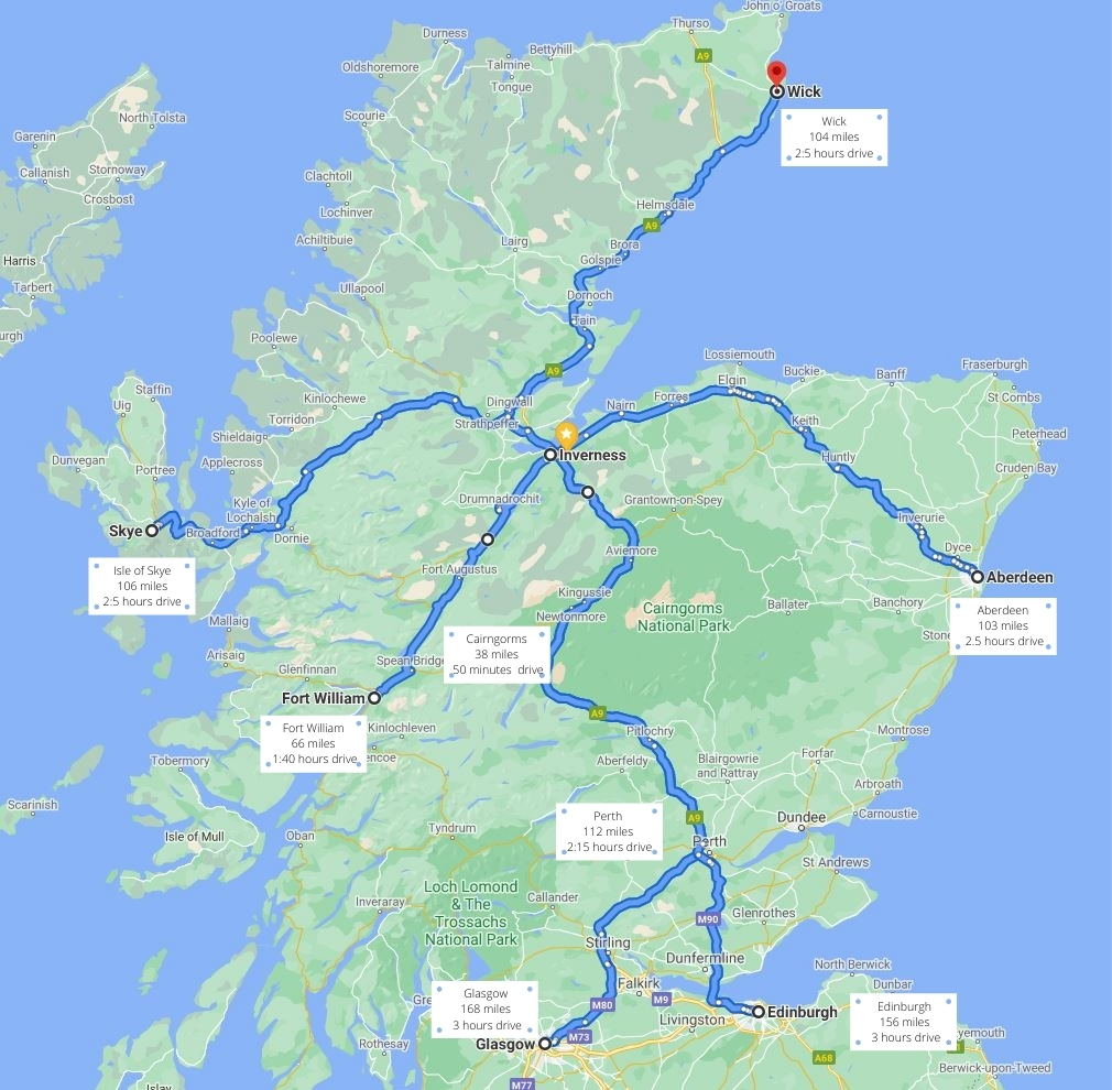 Travel Information Maps | Visit Inverness Loch Ness