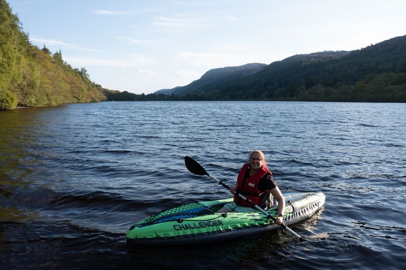 Kayaking on Loch Dochfour