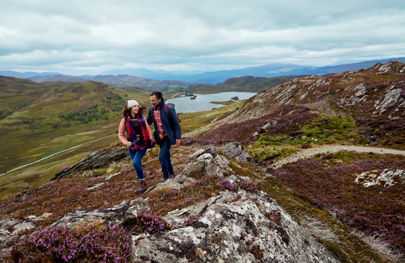 Walkers on the South Loch Ness Trail