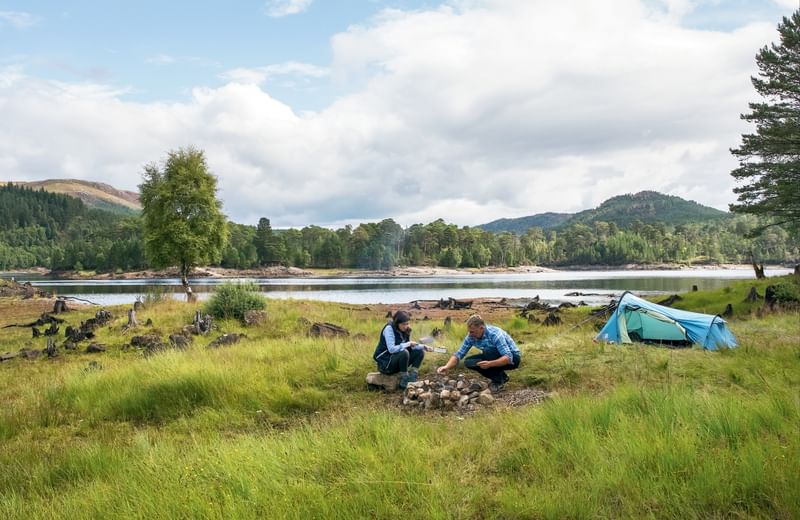 Camping in the highlands