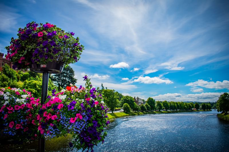 Inverness and River Ness in summer