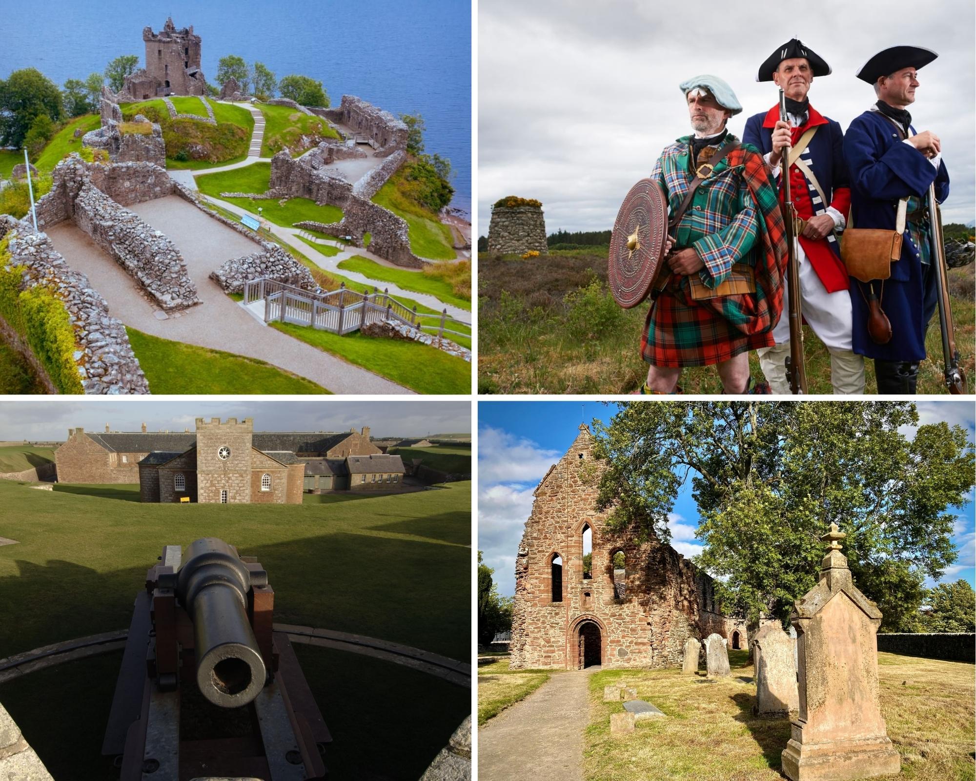 History collage of photos