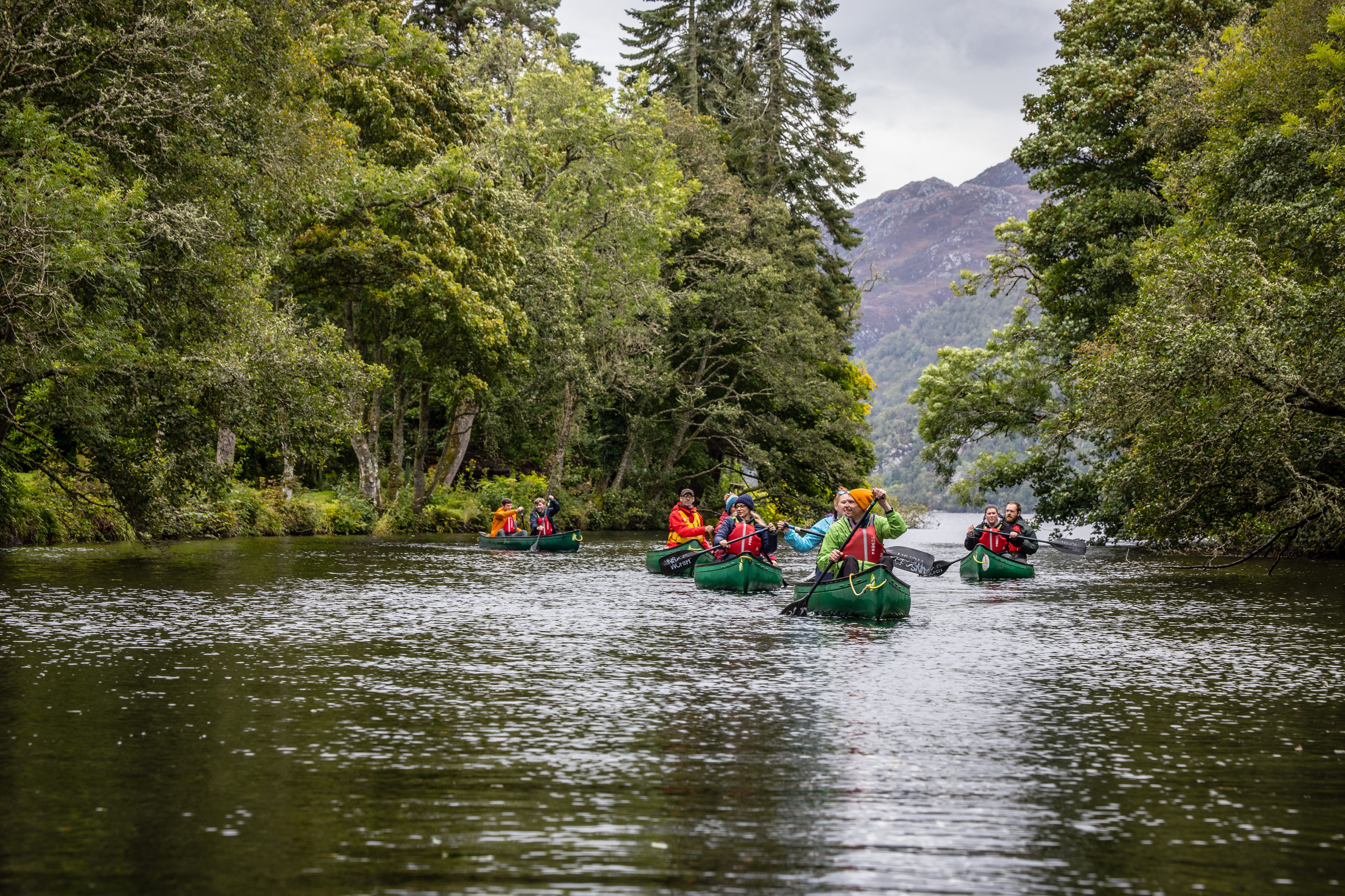 Canoeing loch ness