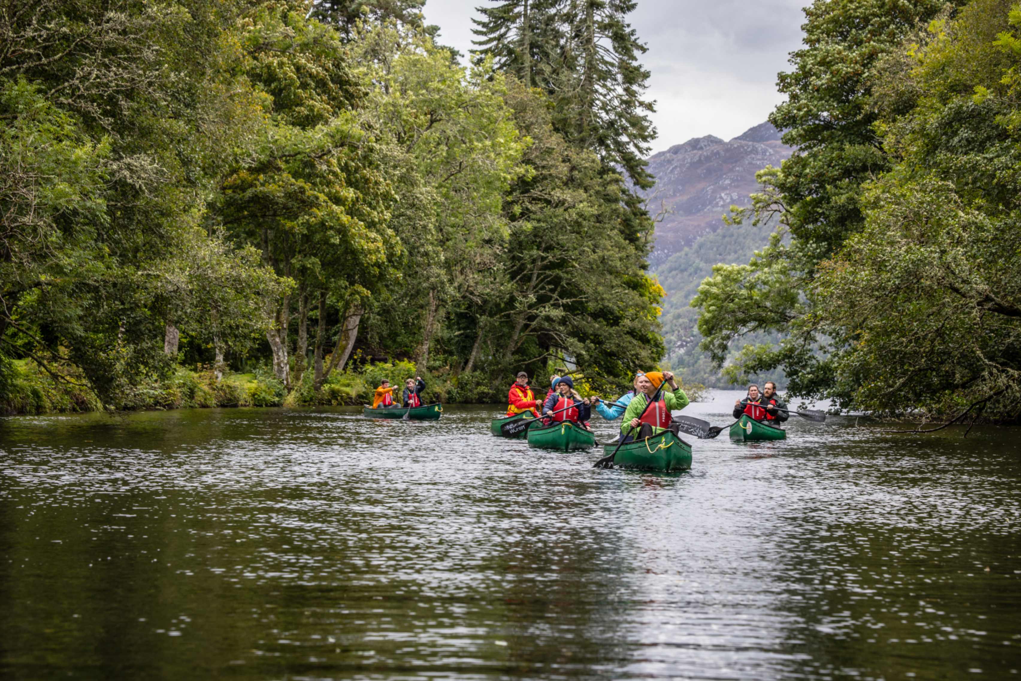 Canoeing Loch ness
