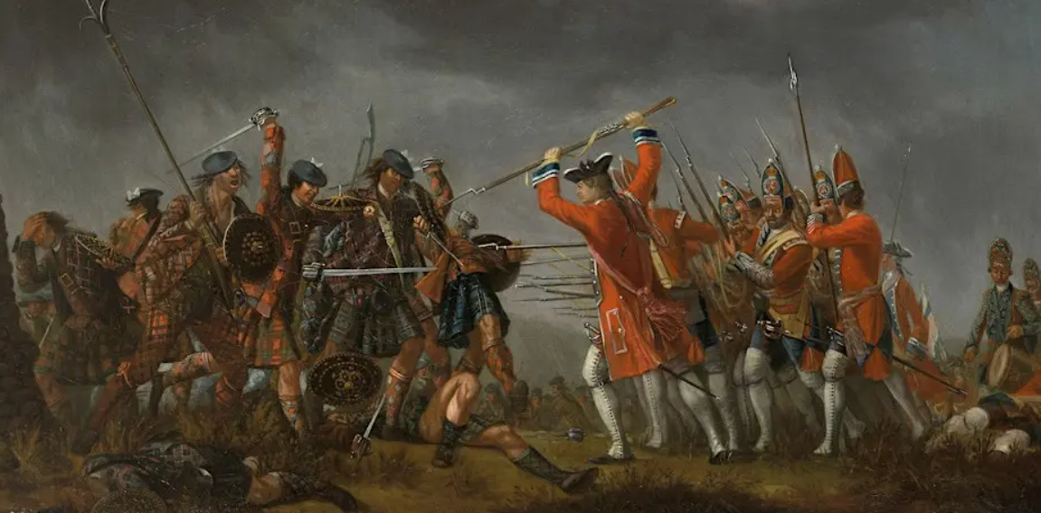 Artist image of culloden battle